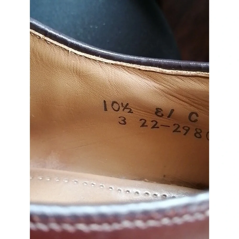 Johnston & Murphy Shoes Oxfords Mens 15463-11 Brown 10.5 Dress Leather Classic